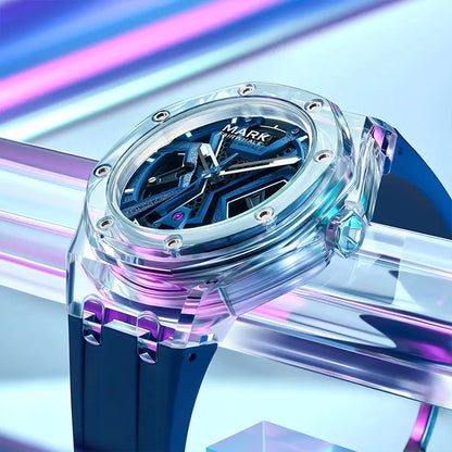 LILUOKE Wholesale Wristwatch Quartz Watch Transparent CaselCase Silicone Strap Waterproof Fashion Watches for Men Sport Watch